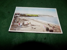 VINTAGE UK DORSET: SWANAGE Beach Panorama Tint Valentine - Swanage