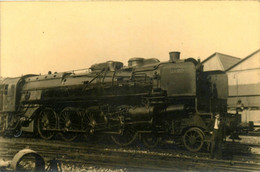 Locomotive Machine EST N°241-005 * Carte Photo Chemin De Fer Train * Surchaufeur Duchâtel Mestre Type Mountain - Trenes