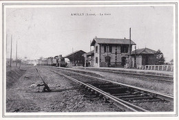 45, Amilly, La Gare, Siège Actuel De L'Association Gâtinaise Des Amateurs De Trains (Tirage Limité à 300 Ex.) - Amilly