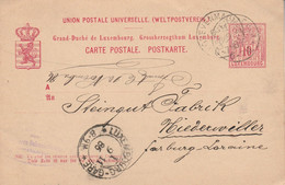 LUXEMBOURG ENTIER 1886 - Macchine Per Obliterare (EMA)