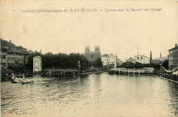 Rive De Gier * La Grande Fête Nautique * Joutes Sur Le Bassin Du Canal * Courses - Rive De Gier