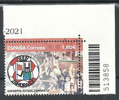 ESPAÑA 2021- Fútbol - Zamora C.F. ** MNH - Unused Stamps