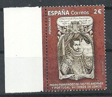 ESPAÑA 2021 - Pedro Fernández De Castro Andrade Y Portugal, VII Conde De Lemos ** MNH - Nuevos