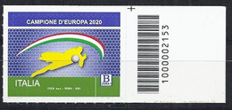Italia / Italien 2021 Itala Campione D'Europa Di Calcio / Fussball-Europameister Con Codice A Barre / Mit Strichkode - Barcodes