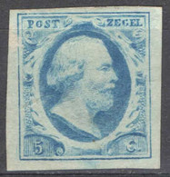 Nederland 1852 NVPH Nr 1 Ongebruikt/MNG Koning Willem III, King William III - Ongebruikt