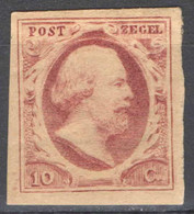 Nederland 1852 NVPH Nr 2 Ongebruikt/MH Koning Willem III, King William III - Ungebraucht