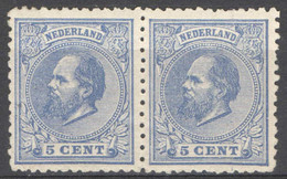 Nederland 1872 NVPH Nr 19 Paar Ongebruikt/MH Koning Willem III, King William III - Nuovi