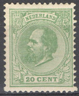 Nederland 1872 NVPH Nr 24 Ongebruikt/MH Koning Willem III, King William III - Unused Stamps