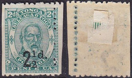 TONGA [1893] MiNr 0020 ( */mh ) [01] Stark Verzähnt - Tonga (1970-...)