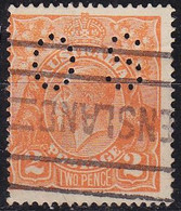 AUSTRALIEN AUSTRALIA [Dienst Lochung] MiNr 0028 X ( O/used ) - Dienstzegels