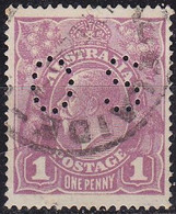 AUSTRALIEN AUSTRALIA [Dienst Lochung] MiNr 0025 ( O/used ) - Servizio