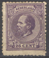 Nederland 1872 NVPH Nr 26 Ongebruikt/MNG Koning Willem III, King William III - Nuevos
