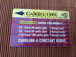 Carlink £ 5 Phonecard 1CLKD Used Only 5000 Ex Made Rare - Eurostar, Cardlink & Railcall