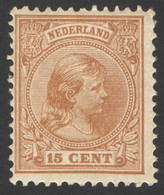 Nederland 1891 NVPH Nr 39 Ongebruikt/MH Prinses Wilhelmina, Princess Wilhelmina - Nuevos