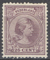 Nederland 1891 NVPH Nr 42 Ongebruikt/MH Prinses Wilhelmina, Princess Wilhelmina - Nuevos