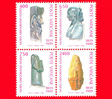 Nuovo - MNH - VATICANO  - 1989 - 150º Anniversario Del Museo Gregoriano-egizio - Da BF - Gregorio XVI E Statua - Neufs