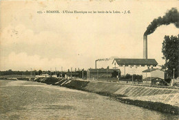 Roanne * Usine électrique Sur Les Bords De La Loire * Cheminée - Roanne