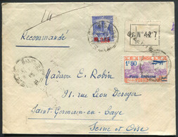 TUNISIE - N° 182 + PA 10 / LR DE BIZERTE LE 17/12/1937 POUR LA SEINE & OISE  - B - Lettres & Documents