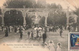 France (13 Marseille) - 1908 - Exposition Internationale D'Electricité - Avenue Des Robes Blanches - Exposition D'Electricité Et Autres