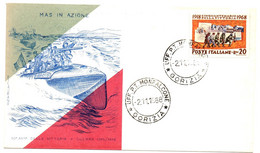 1968 - Italia 1098 Cinquantenario Della Vittoria        FDC - WW1