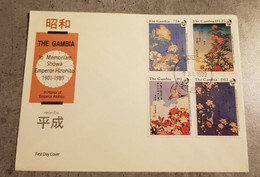GAMBIA FDC IN HONOR OF EMPEROR AKIHITO - Gambie (1965-...)