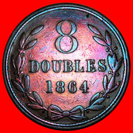 * GREAT BRITAIN (1864-1911): GUERNESEY GUERNSEY ★ 8 DOUBLES 1864! JUST PUBLISHED! LOW START ★ NO RESERVE! - Guernsey