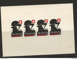 407 - 3 - Feuillet Non-dentelé Neuf  "Ter. Bat. 168. Mobilisation 1939" - Vignetten