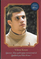 Carte Harry Potter Auchan N°49 Viktor Krum - Harry Potter