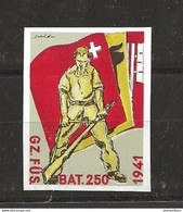407 - 26 - Timbre Non-dentelé "GZ. FUS. BAT. 250 1941" - Vignetten
