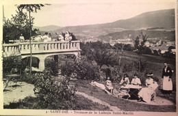 Saint-Dié - Terrasse De La Laiterie Saint-Martin - CPA Animée - Saint Die