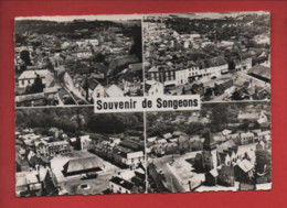 CPSM Grand Format  - En Avion Au Dessus De...   Songeons  -(6Oise)  Souvenir De Songeons -( Multivues, Multivue) - Songeons