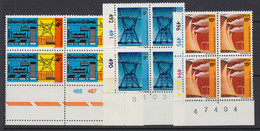 South Africa, Scott 386-388, MNH Blocks Of Four - Unused Stamps