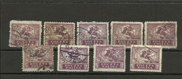 Poland 1919 - Fi. 96 B Different Variants - Used Stamps