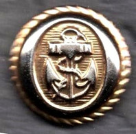 Bolivia Undated, Navy Dress Uniform Button (gold On White). Diameter 20mm. Thickness 10mm. Weight 1.5 Gr. - Boutons