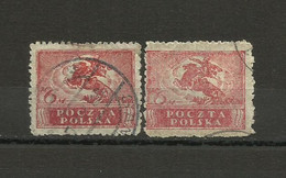 Poland 1919 - Fi. 99 Different Variants - Usados