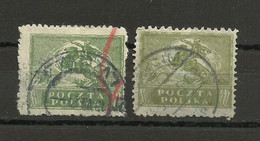 Poland 1919 - Fi. 101 Different Variants - Gebraucht