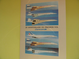 CARTE POSTALE CONCORDE CARTE DE MEMBRE CAC 1989 - Concorde