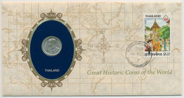 Thailand 1983 Historische Münzen Numisbrief 5 Satang (N499) - Tailandia