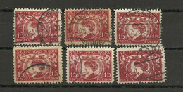 Poland 1919 Different Variants - Oblitérés