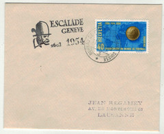 Suisse // Bureau De Poste Automobile,Genève Escalade 1602 -- 1954 (A687) - Postmark Collection