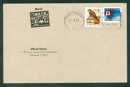 Bizarrerie Postale / Postal Oddness; Timbres US Sur Courrier Canadien / US Stamps On Canadian Mail (7007) - Brieven En Documenten