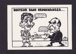 CPM Nouvelle Calédonie Tirage 100 Exemplaires Numérotés Signés Par JIHEL Satirique Caricature Mitterrand Pons - Nieuw-Caledonië