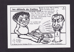 CPM Nouvelle Calédonie Tirage 100 Exemplaires Numérotés Signés Par JIHEL Satirique Caricature LAFLEUR Tjibaou - New Caledonia