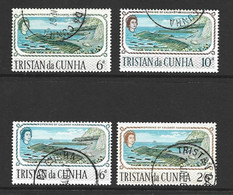 Tristan Da Cunha 1967 Calshot Boat Harbour Set Of 4 FU - Tristan Da Cunha