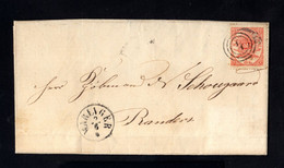 1128-DENMARK-COVER LETTER VARLIGER To RANDERS 1867.Lettre DANEMARK.Carta DINAMARCA. - Cartas & Documentos