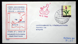 Iceland 1968 FIRST HELICOPTER POST  Keflavik-Reykjavik (6692 ) - Brieven En Documenten