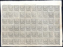 (*) 1852, Prova, Stampe Giornali B.G. Cent 9 Diciture In Piccolo, Stampa In Nero Su Carta Bianca Vergata Verticalmente,  - Modène