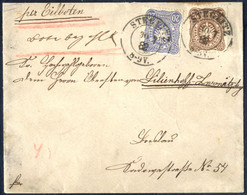 Cover 1882, Eilboten-Brief Von Steglitz Am 30.7. Nach Breslau Frankiert Mit Reichsadler Im Oval Zu 20 Und 25 Pf, Mi. 42, - Other & Unclassified