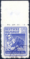 O 1944, Freimarke Der Ukrainischen Hilfspost, 18 (Pf.) Ultramarin (Golowanewsk) Mit Oberen Bogenrand, Gestempelt, Selten - Occupation 1938-45
