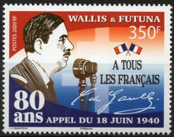 Wallis Et Futuna 2020 - Charles De Gaulle, Appel Du 18 Juin 1940 - Neuf // Mnh - Nuovi